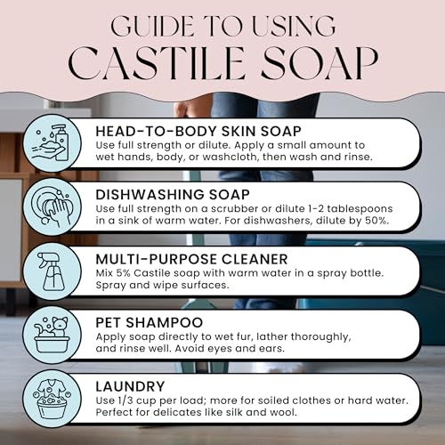 Organic Castile Soap |Essential Oils| 16oz |