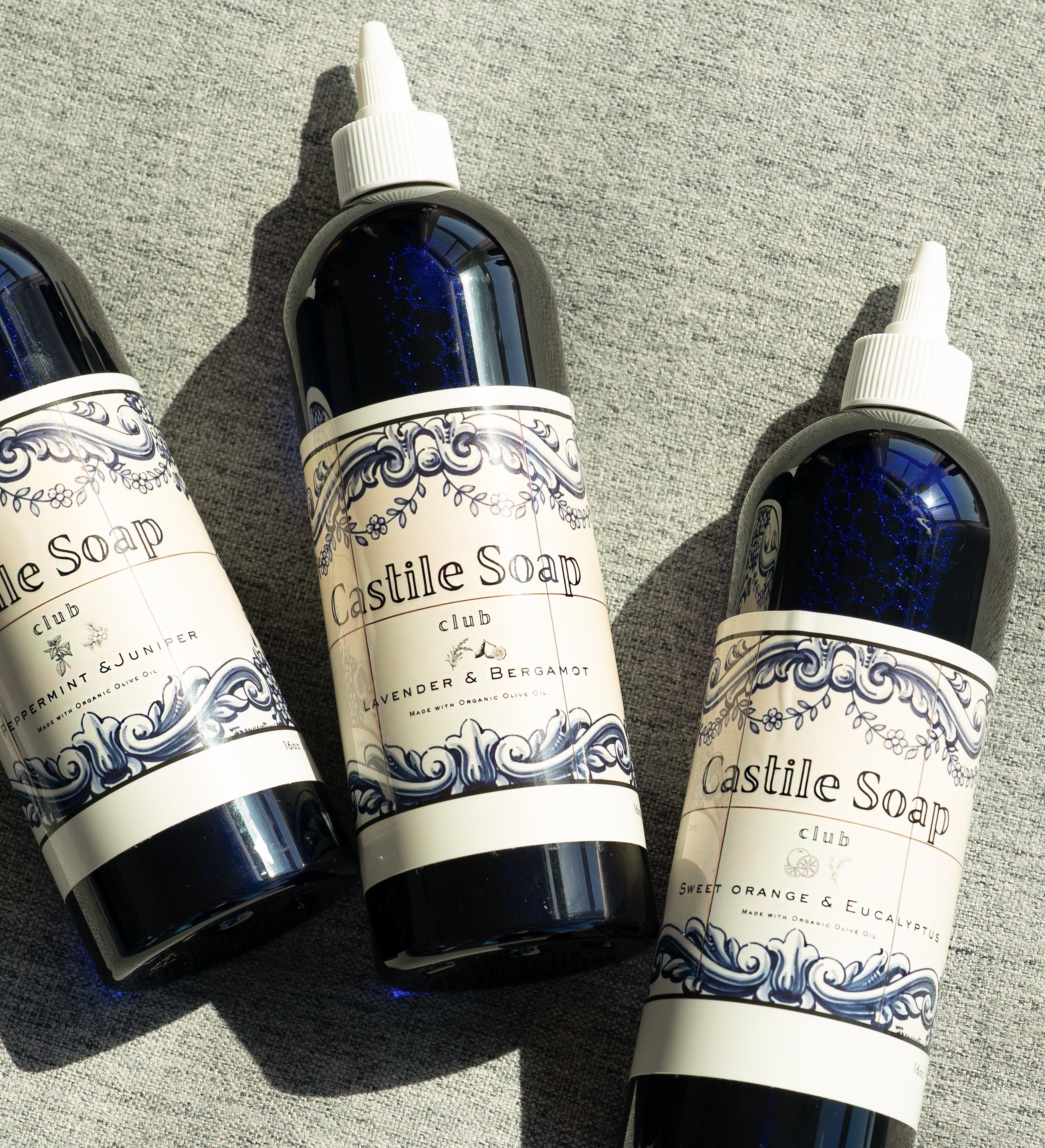 Castile Soap Trio — 3-Bottle Bundle