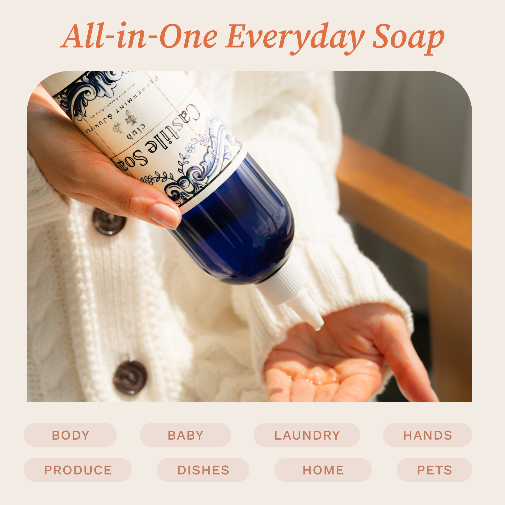 Pure Organic Castile Soap | Bundle of 3 scents| 16oz